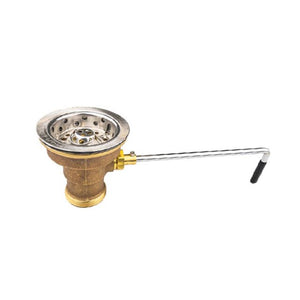 DrainKing Locking Basket Strainer Brass