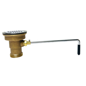 DrainKing Flat Strainer Brass