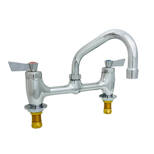 Faucet, 8" Deck Control Valve, 10" Swing Spout