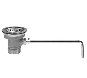 DrainKing Locking Basket Strainer Brass