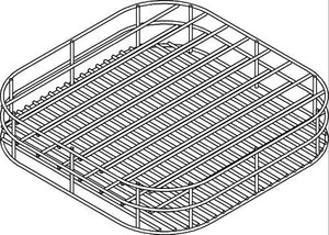 Rack Dish 435mm 9Div Wire/Plastic