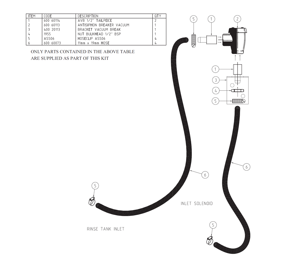 AVB Retrofit Kit (KIT0440044) – Washtech New Zealand