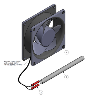 C3 Condenser Fan Replacement Kit (KIT0440076) - M1C, M2C, ALC